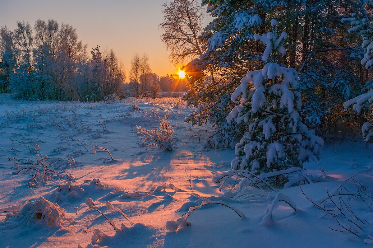 русская зима картинки красивые